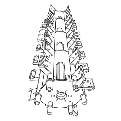 Wheat combine harvester drum