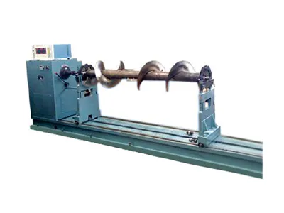 Augers for plastic machinery, packing machines, and balers